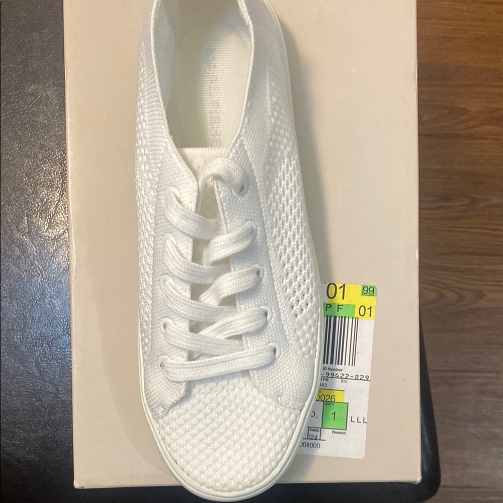 Marc Fisher White Minimalist Sneakers